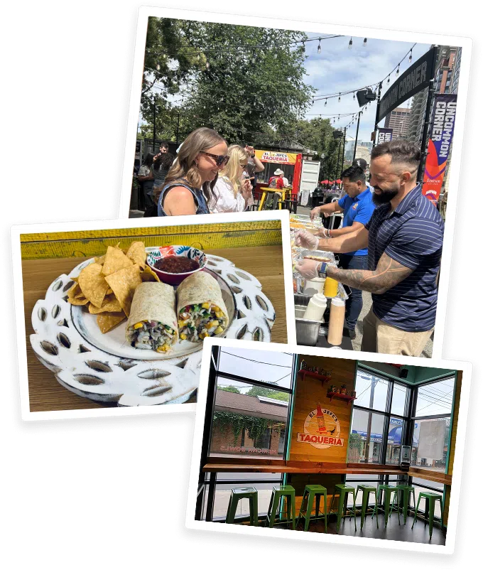 A selection of food from El Jefe’s Taqueria